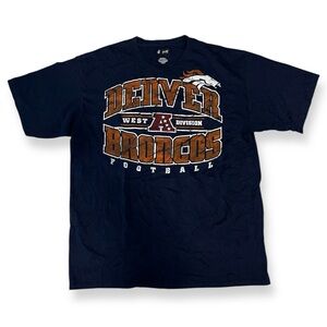 Vintage 90s NFL Denver Broncos Navy Graphic Tee